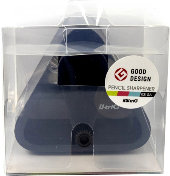 Точилка для карандашей механическая Kw-Trio 031GA-BLK 1 отверстие пластик черный