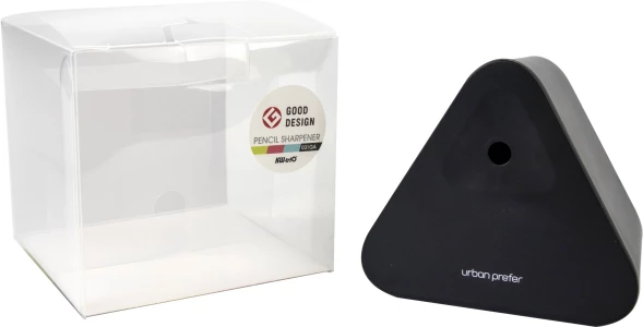 Точилка для карандашей механическая Kw-Trio 031GA-BLK 1 отверстие пластик черный