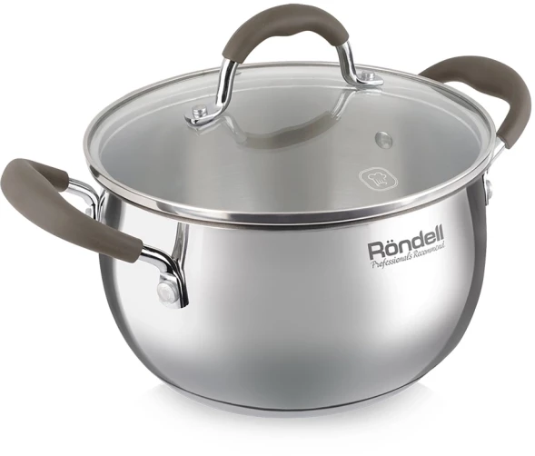Кастрюля Rondell Konzept RDS-1229 3.3л. d=20см (с крышкой) стальной