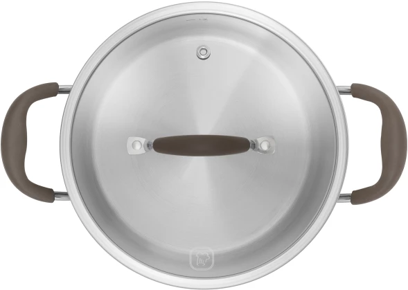 Кастрюля Rondell Konzept RDS-1229 3.3л. d=20см (с крышкой) стальной