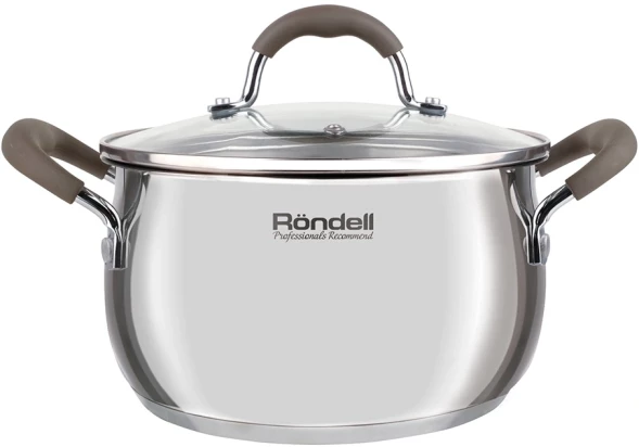Кастрюля Rondell Konzept RDS-1229 3.3л. d=20см (с крышкой) стальной