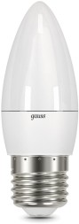 Лампа светодиодная Gauss 9.5Вт цок.:E27 свеча 220B 4100K св.свеч.бел.нейт. (упак.:10шт) (103102210)