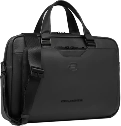 Деловая сумка мужская Piquadro Ael CA6920S142/N с отделением для ноутбука 14&amp;quot; черная натур.кожа