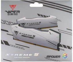 Память DDR5 2x16GB 6400MHz Patriot PVXR532G64C32KM Viper Xtreme 5 RGB RTL Gaming PC5-51200 CL32 DIMM 288-pin 1.4В с радиатором Ret
