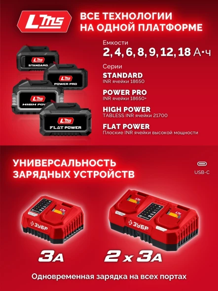 Дрель-шуруповерт Зубр ДБУ-165-21 40Вт аккум. патрон:быстрозажимной