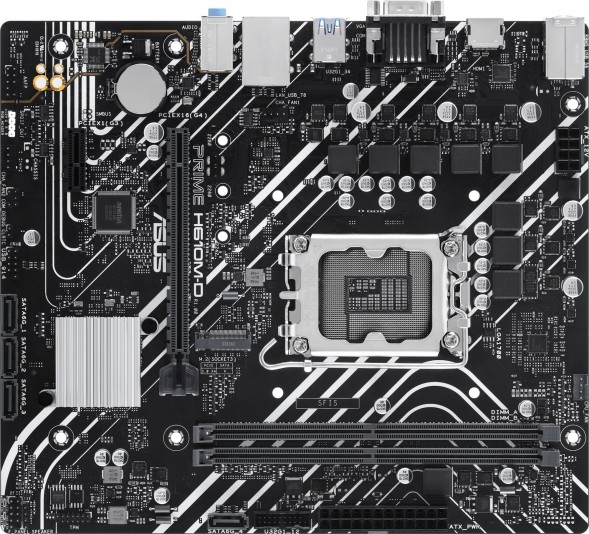 Материнская плата Asus PRIME H610M-D Soc-1700 Intel H610 2xDDR5 mATX AC`97 8ch(7.1) GbLAN+VGA+HDMI