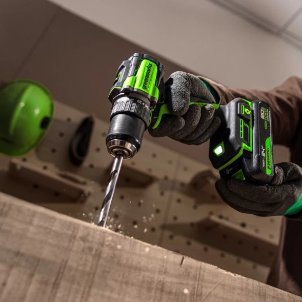 Дрель-шуруповерт Greenworks DD560 аккум. патрон:быстрозажимной (3708407CUA)