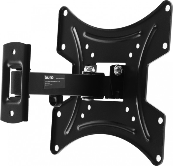 Кронштейн для телевизора Buro FL1S черный 20&amp;quot;-48&amp;quot; макс.15кг настенный поворот и наклон