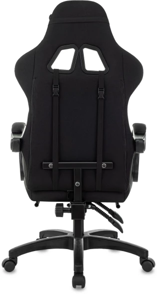 Кресло игровое Zombie Weaver черный/серый с подголов. крестов. пластик подст.для ног пластик черный