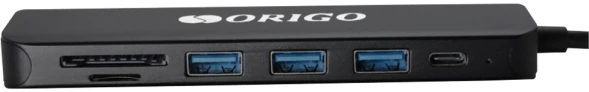 Разветвитель USB-C Origo OU3340PD 3порт. черный (OU3340PD/B1)