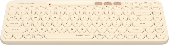 Клавиатура A4Tech Fstyler FBK36C AS бежевый USB беспроводная BT/Radio slim Multimedia (FBK36C AS)