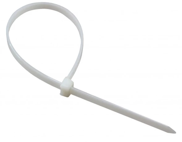 Стяжка пластиковая Rexant 07-0109 100x2.5мм (упак:100шт) нейлон внешний (-30/+80) белый