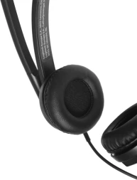 Наушники с микрофоном Logitech H570e черный 1.9м накладные USB оголовье (981-000575)