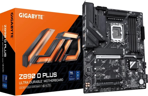 Материнская плата Gigabyte Z890 D PLUS Soc-1851 Intel Z890 4xDDR5 ATX AC`97 8ch(7.1) 2.5Gg RAID+DP