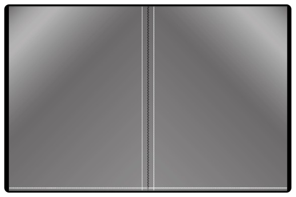 Папка с 20 прозр.вклад. Silwerhof Perlen 292921-75 A4 0.8мм карман зеленый металлик