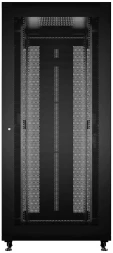 Шкаф серверный Cabeus (ND-05C-42U80/100-BK) напольный 42U 800x1000мм пер.дв.перфор. задн.дв.перфор. 800кг RAL 7035 900мм 132кг 220град. 2055мм IP20 сталь