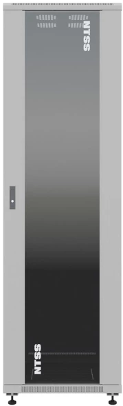 Шкаф серверный NTSS Премиум (NTSS-R32U6080GS) напольный 32U 600x800мм пер.дв.стекл металл 900кг серый 1542мм 71.3кг 1542мм IP20 сталь