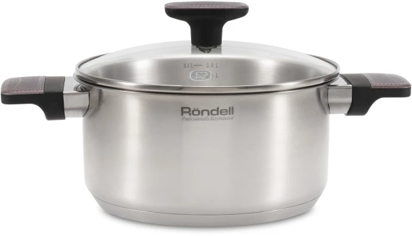Кастрюля Rondell Chambray RDS-1955 2.8л. d=20см (с крышкой) стальной