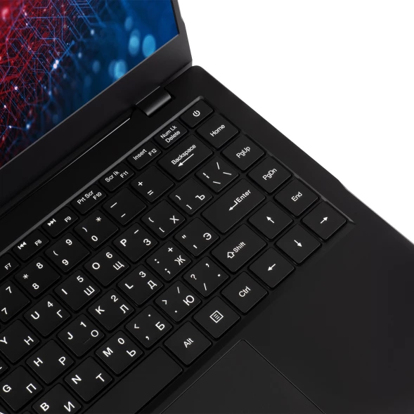 Ноутбук IRU Planio 14ING N-series N100 8Gb SSD256Gb Intel UHD Graphics 14&amp;quot; IPS FHD (1920x1080) FreeDOS black WiFi BT Cam 6000mAh (2058902)