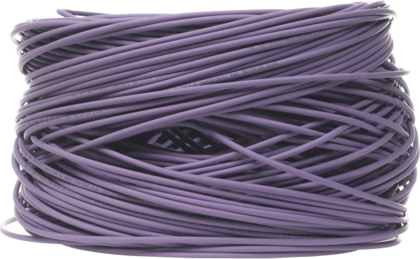 Кабель информационный Lanmaster TWT-5EUTP-NGLS кат.5E UTP 4 пары 24AWG PVC внутренний 305м фиолетовый