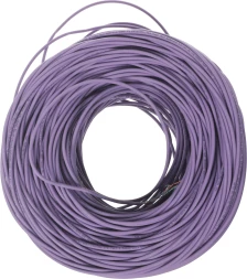 Кабель информационный Lanmaster TWT-5EUTP-NGLS кат.5E UTP 4 пары 24AWG PVC внутренний 305м фиолетовый