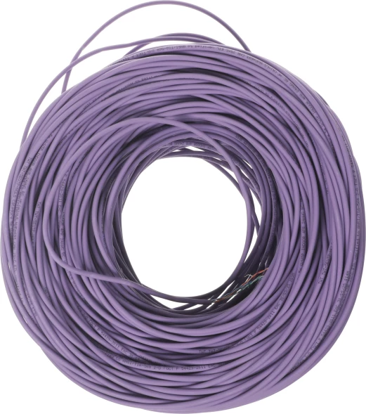 Кабель информационный Lanmaster TWT-5EUTP-NGLS кат.5E UTP 4 пары 24AWG PVC внутренний 305м фиолетовый