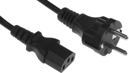 Шнур питания Lanmaster LAN-PP13/SH-0.5-BK C13-Schuko проводник.:3x0.75мм2 0.5м 220В 10А черный