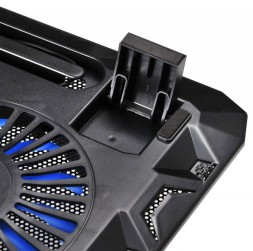 Подставка для ноутбука Buro BU-LCP156-B214 15.6&amp;quot;358x270x21мм 1xUSB 2x 140ммFAN 597г металлическая сетка/пластик черный