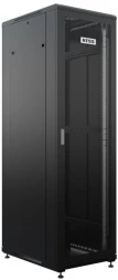 Шкаф серверный NTSS (NTSS-R42U6080PD/PD-BL) напольный 42U 600x800мм пер.дв.перфор. задн.дв.перфор. 900кг черный 710мм 96кг 1987мм IP20