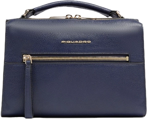 Сумка женская Piquadro Patricia BD6954W140/BLU темно-синяя натур.кожа