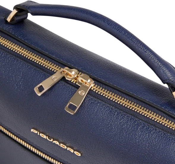 Сумка женская Piquadro Patricia BD6954W140/BLU темно-синяя натур.кожа