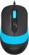 Мышь A4Tech Fstyler FM10S черный/голубой оптическая (1600dpi) silent USB (3but)