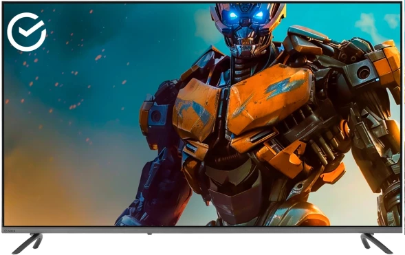 Телевизор QLED Sber 55&amp;quot; SDX-55UQ6000DGA Салют ТВ Frameless темно-серый 4K Ultra HD 60Hz DVB-T DVB-T2 DVB-C DVB-S DVB-S2 USB WiFi Smart TV