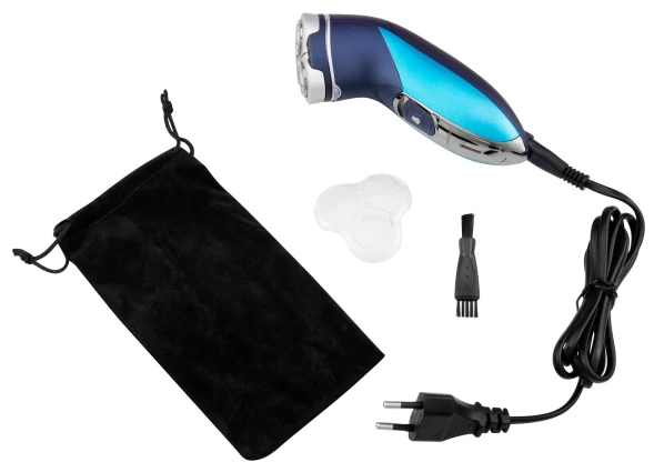 Бритва роторная Starwind SSH 1525 реж.эл.:3 питан.:аккум. голубой/черный