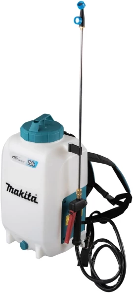 Опрыскиватель Makita DUS158Z аккум. ранц. 15л белый/бирюзовый