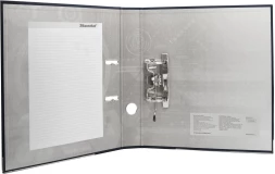 Папка-регистратор Silwerhof A4 50мм ПВХ/бумага черный мет.окант. сборная (упак.:2шт)