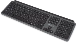 Клавиатура Оклик K859W серый/черный USB беспроводная slim Multimedia (2002136)