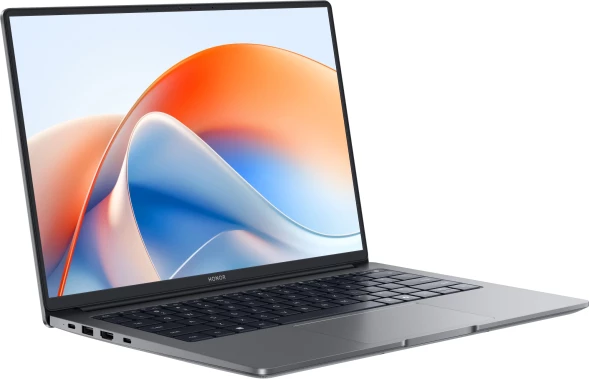 Ноутбук Honor MagicBook X14 Plus 2025 FermiB-5651F Core 5 220H 16Gb SSD512Gb Intel Iris Xe graphics 14&amp;quot; IPS WQXGA (2880x1800) Windows 11 Home grey space WiFi BT Cam (5301ALWC)
