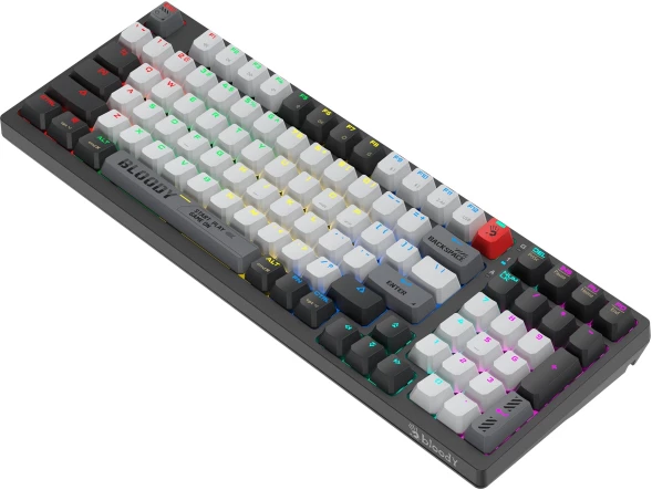 Клавиатура A4Tech Bloody WS98 механическая черный/белый USB беспроводная BT/Radio Multimedia for gamer LED (WS98)
