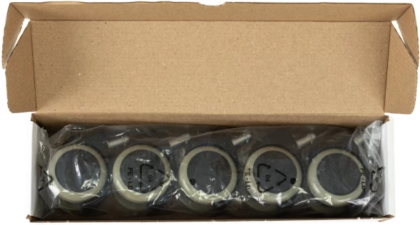 Набор колес Бюрократ CastorSet3850/PU черный для паркета/ламината 50мм