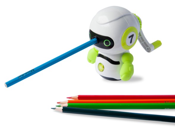 Точилка для карандашей механическая Silwerhof Robot Монстрики 1 отверстие пластик