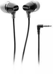 Гарнитура внутриканальные Sony MDR-EX14AP 1.2м черный проводные в ушной раковине (MDREX14AP/BZIN)