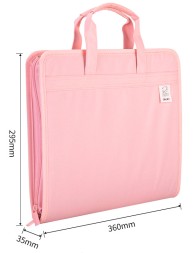 Папка-портфель Deli 72561PINK 13 отдел. A4 терилен розовый