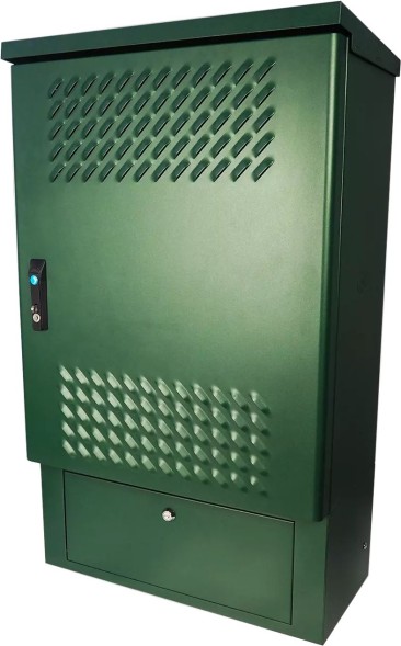 Шкаф коммутационный ЦМО (ШТВ-Н-18.6.5-4ААА-Т2) настенный 18U 600x500мм пер.дв.стал.лист несъемн.бок.пан. 150кг серый 68кг 120град. 900мм IP65 мрамор уличный всепогодный с нагревателем с силовыми розетками укомплектованный