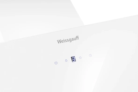 Вытяжка каминная Weissgauff Yota 600 Touch Glass белый управление: сенсорное (1 мотор)