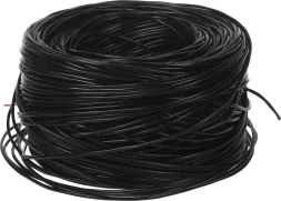 Кабель информационный Lanmaster TWT-5EFTP2-OUT кат.5E FTP 2 пары 24AWG PE внешний 305м черный