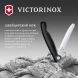 Нож кухонный Victorinox Swiss Classic (6.7833.F) стальной столовый для овощей лезв.110мм серрейт. заточка черный карт.коробка