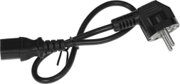 Шнур питания Lanmaster LAN-PP13/SHA-0.5-BK C13-Schuko проводник.:3x0.75мм2 0.5м 220В 10А черный