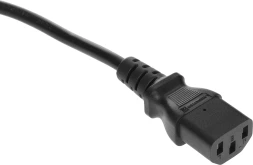 Шнур питания Lanmaster LAN-PP13/SHA-0.5-BK C13-Schuko проводник.:3x0.75мм2 0.5м 220В 10А черный