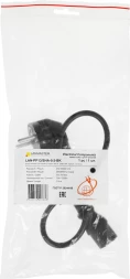 Шнур питания Lanmaster LAN-PP13/SHA-0.5-BK C13-Schuko проводник.:3x0.75мм2 0.5м 220В 10А черный